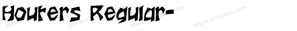 Houters Regular字体转换